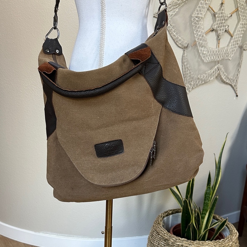 Grace Callie Designs K2 Classic Genova Canvas Hobo Messenger Bag